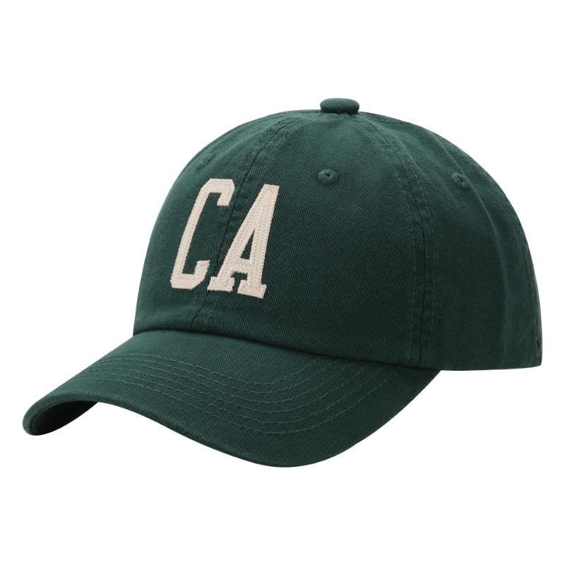 High quality high sense CA letter soft top baseball cap female couple tide show face small cap female summer