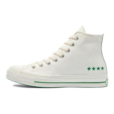 Chuck Taylor All Star Stylish Versatile High-top Canvas Shoes Unisex Retro White Green