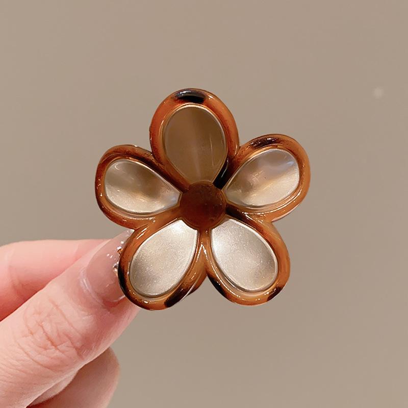 

Новые ретро пластиковые заколки-краб для волос в виде цветка корейские гавайские кофейные заколки-акулы для волос пляжные вечерние аксессуары для волос абрикосовый