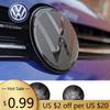 CJOZW1 For VW Jetta MK5 Golf 1/2Pcs Car Front Radiator Grille Logo Cover Rear Trunk Stickers for VW Volkswagen Golf 6 MK6 Go
