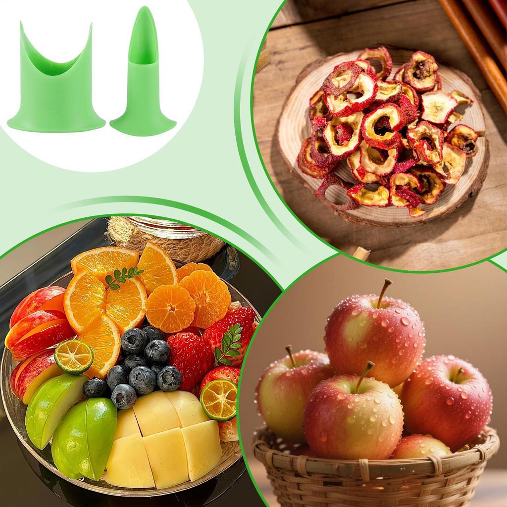 Obst Gemüse Kernentferner Paprika Chili Schneider Kernschneider Haushalt arbeitssparend praktisch Werkzeug Küche zweiteiliges Set