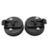 2PCS/4 Pieces Black 2inch Round Flush Pull Slam Latch Lift Slam Latch Hardware With Lock Key Kit For Boat RV Yacht Accessories