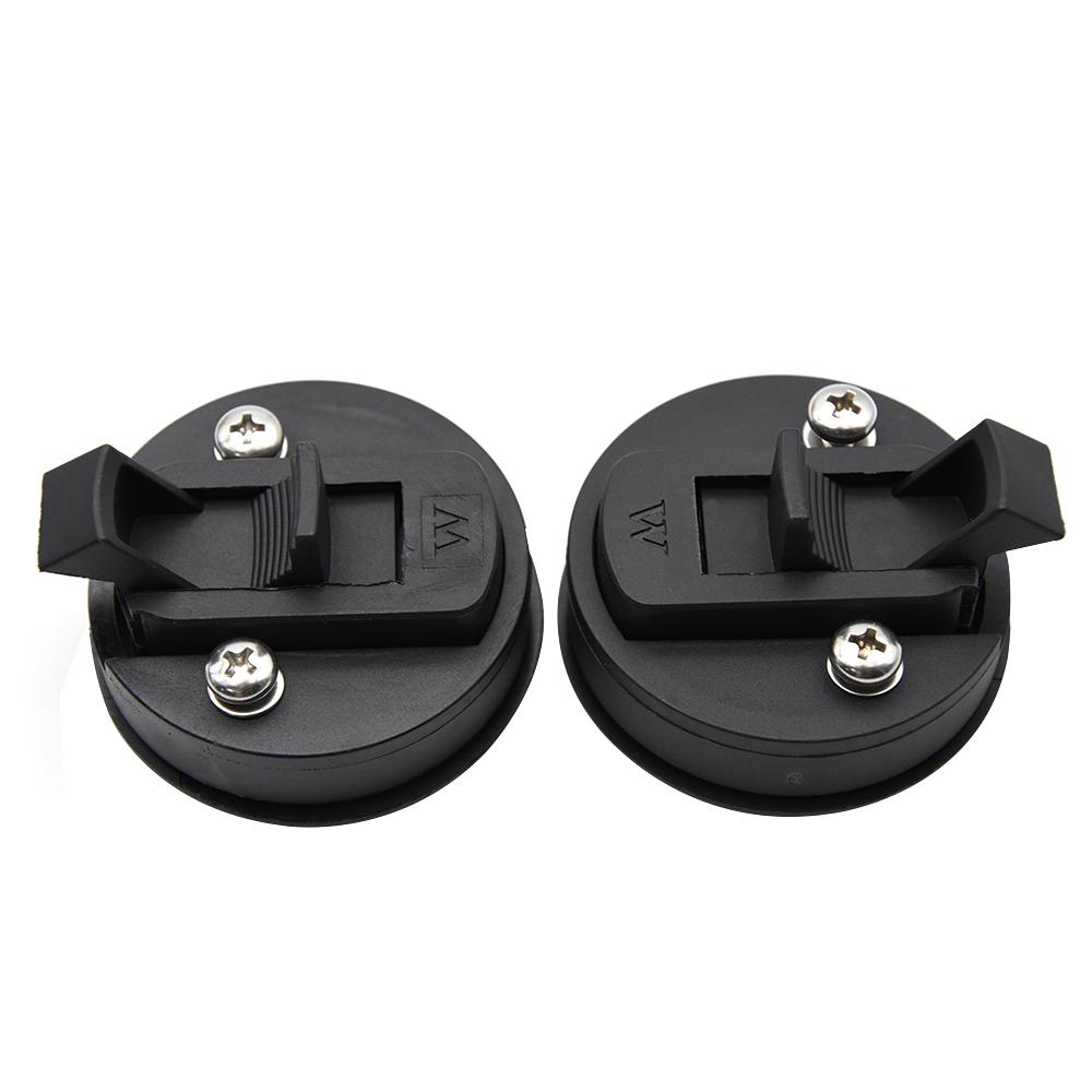 2PCS/4 Pieces Black 2inch Round Flush Pull Slam Latch Lift Slam Latch Hardware With Lock Key Kit For Boat RV Yacht Accessories
