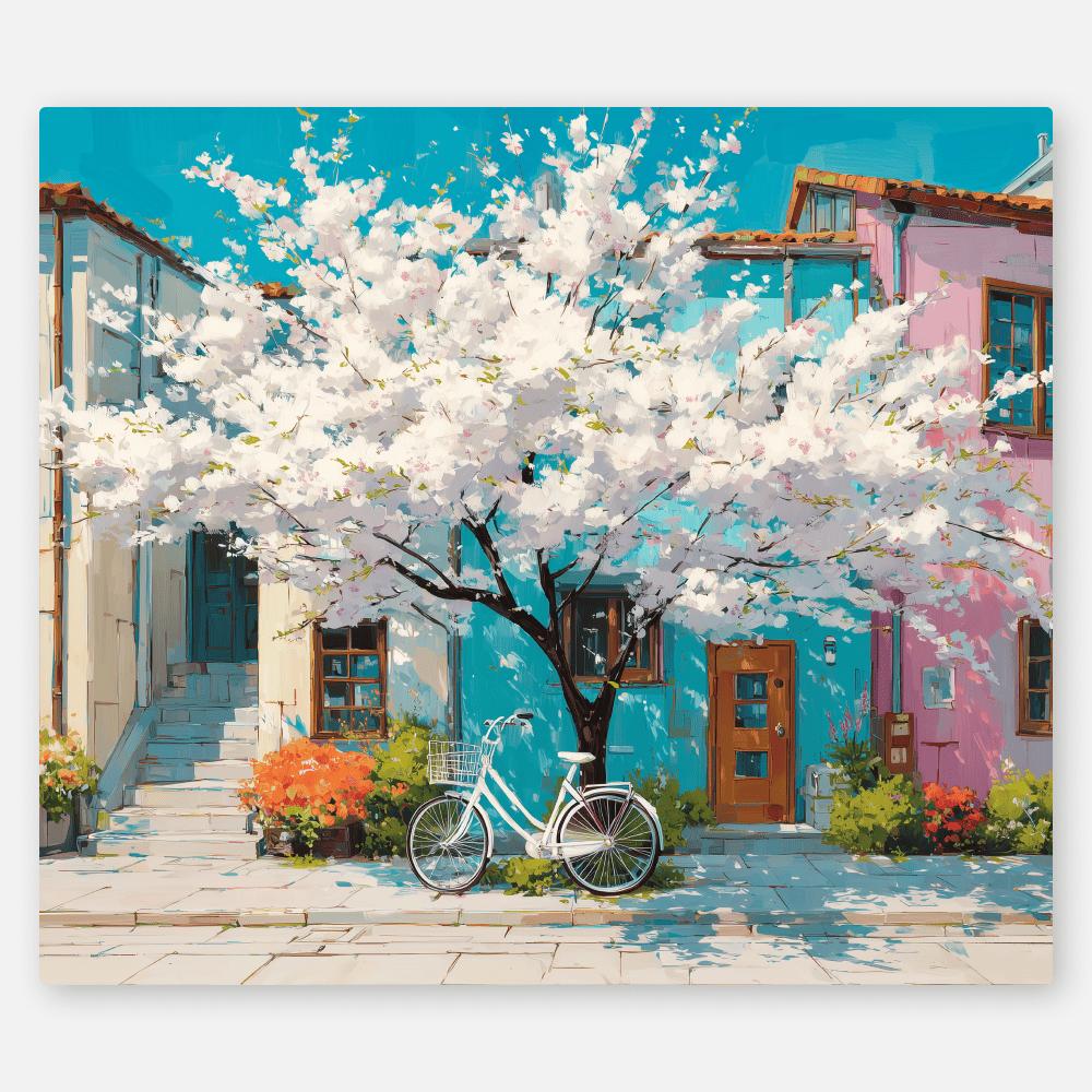 Italian Lake Como Scenery Tapestry Oil Painting Style Wall Hanging Polyester Aesthetic Decor for Bedroom Living Room Dorm