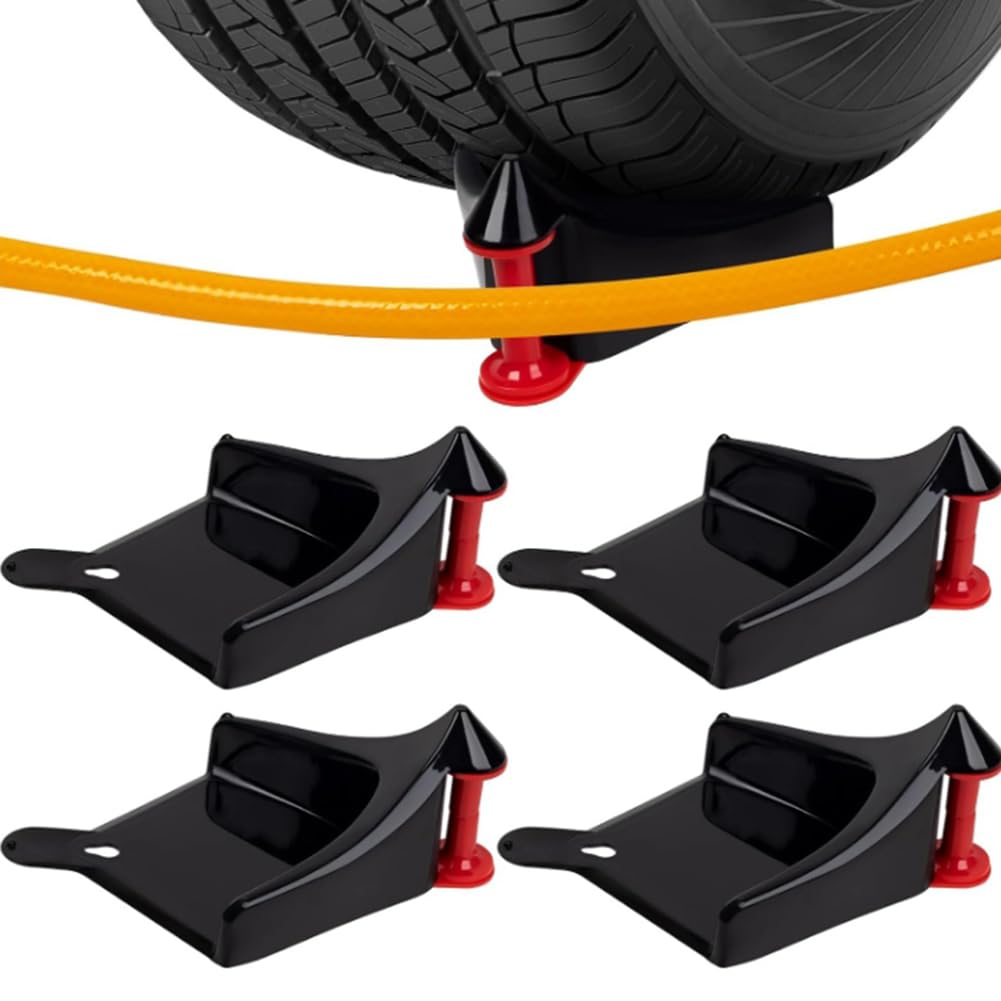 MAKIVI 4 Pcs Car Hose Guide, Car Wash Tire Hose Roller, Tire Hose Guide,