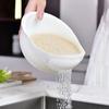 Rice Sieve Plastic Colander Kitchen Drain Basket with Handles Rice Bowl Strainer Strainer Basket Sink Drain Kitchen Tools