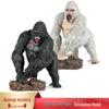 Children's Realistic Albino Gorilla Figure Toy