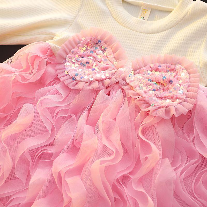 Mädchenkleid Einjähriges Kleid Baby Mädchen Kuchenkleid Kinder Mädchen Prinzessin Modisches Kleid