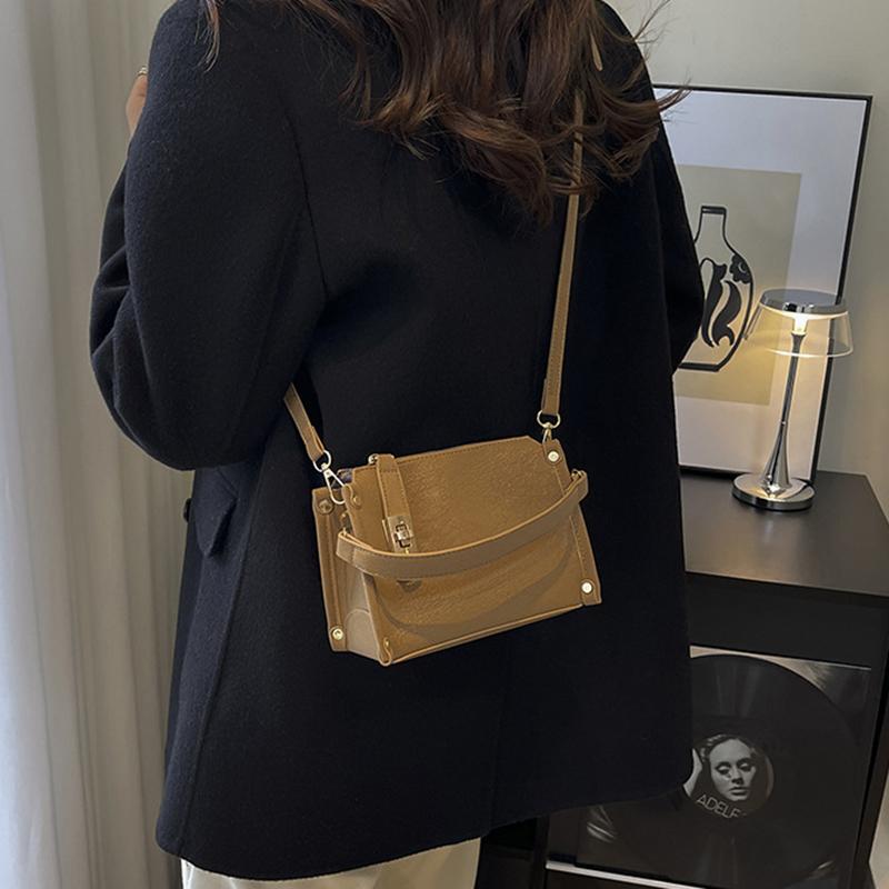 Retro Faux Leather Tote Pillow Bag Stylish Versatile Square Shoulder/crossbody Bag High-quality Mini Boston Bag Elegant Women's Handbag