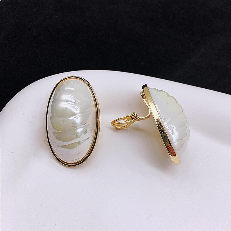 

Винтажные серьги с имитацией жемчуга без пирсинга, преувеличенные модные серьги для женщин