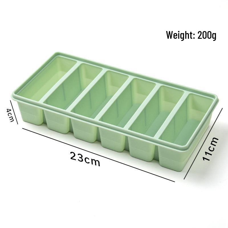 Thickened Silicone Ice Cube Tray with Lid - Easy Demold, Food Grade, Ideal for Baby Food & Large Ice Cubes