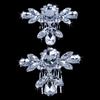 Women's Wedding Flower Rhinestone Faux Pearl Hair Clip Bridal Hair Comb Jewelry