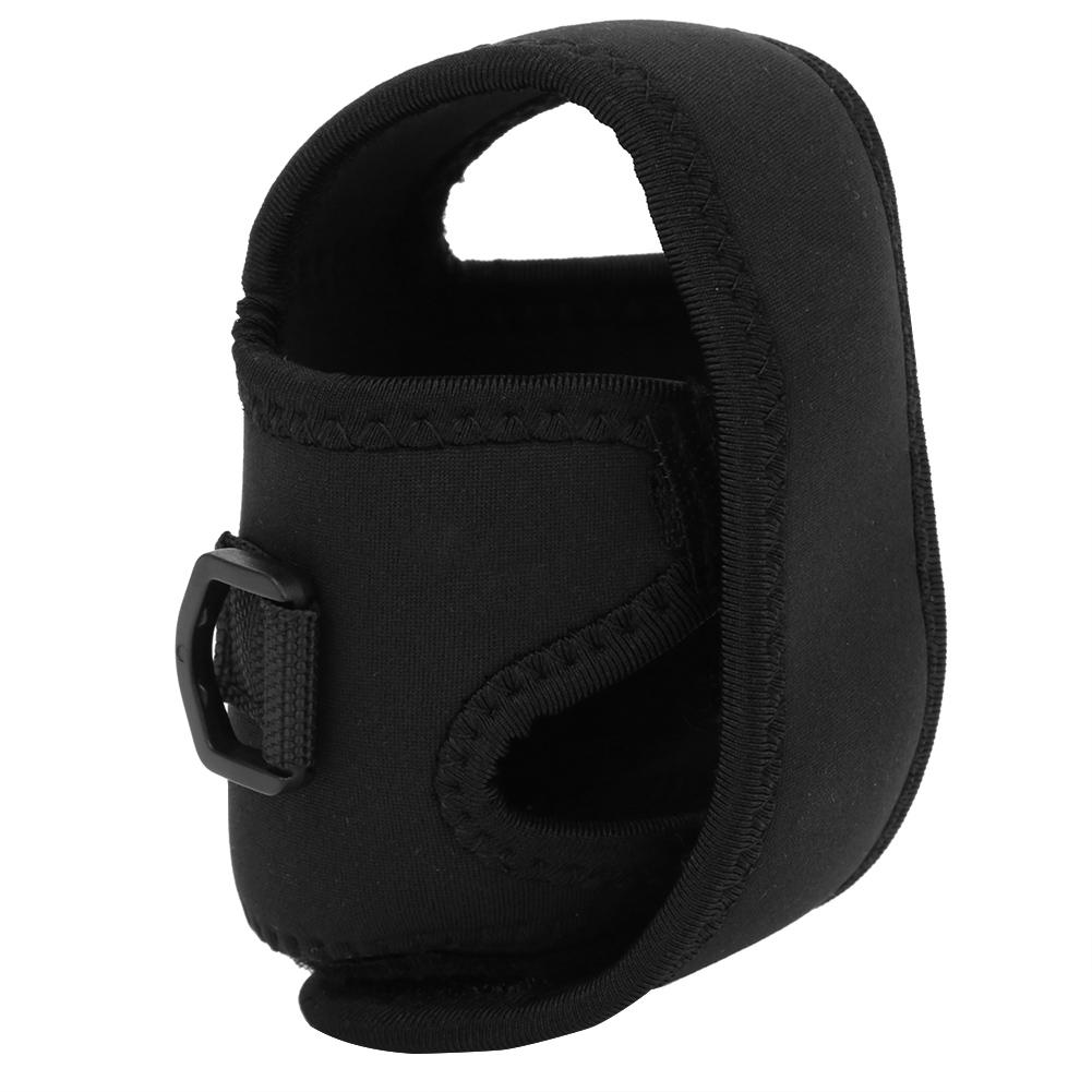 Black Long Casting Fishing Reel Bag Waterproof Breathable Nylon Wheel Pouch AccessoryBlack