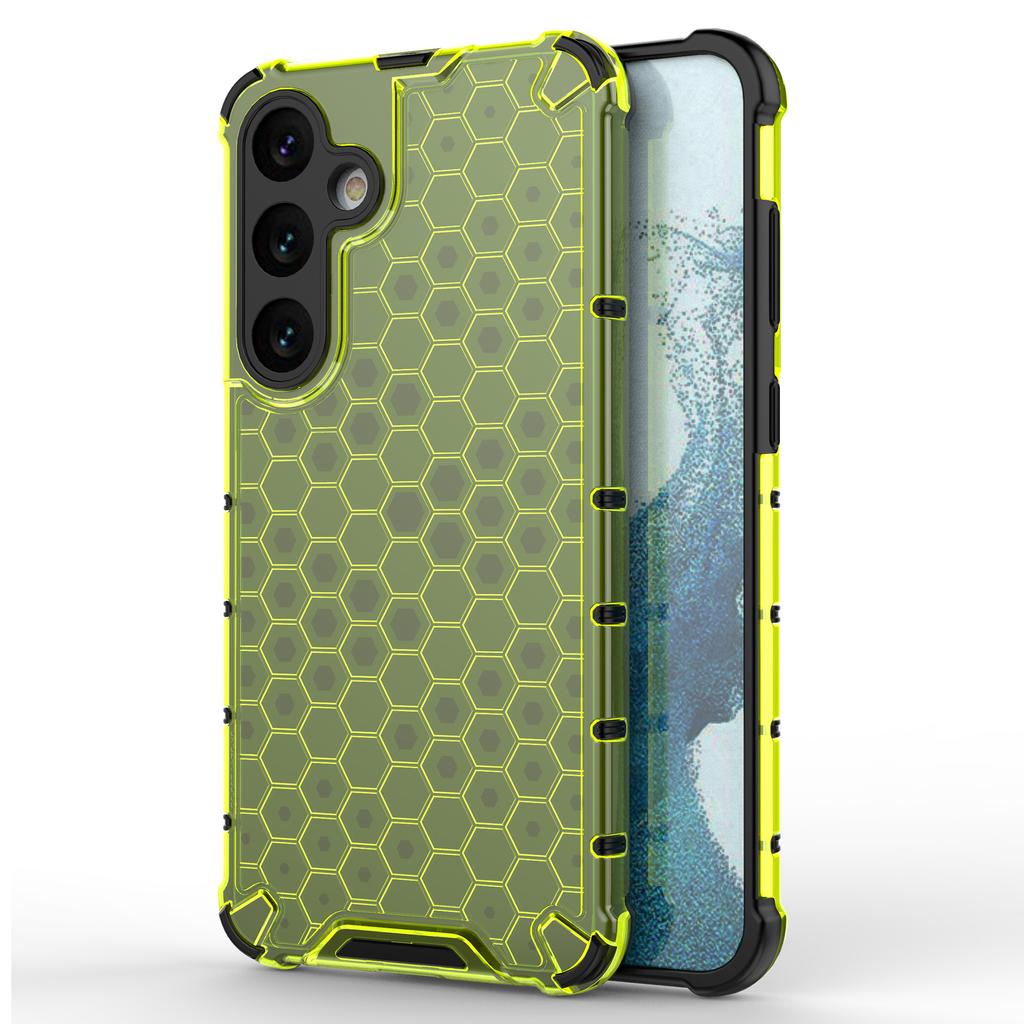 For Samsung Galaxy S25+ Case PC+TPU Phone Cover Honeycomb Shape