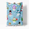 Snowflake Christmas Blanket Cozy Flannel Throw Winter Warm Festive Holiday Decor Gift Home Bedroom Dorm