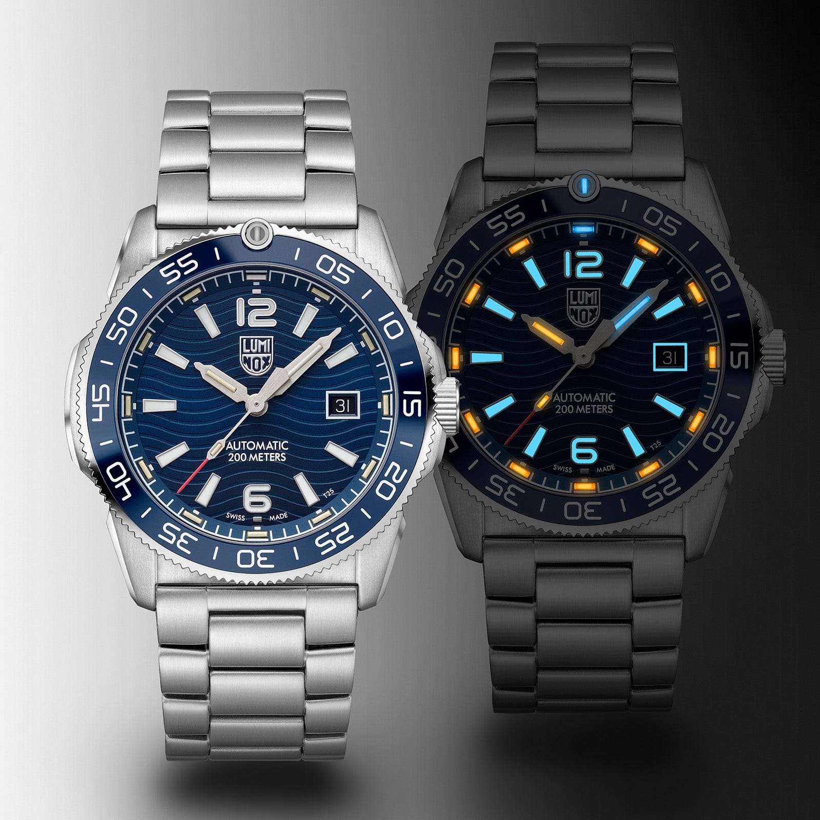 LUMINOX Pacific Diver Automatic 42 мм синие циферблат мужские часы XS.3104 синий