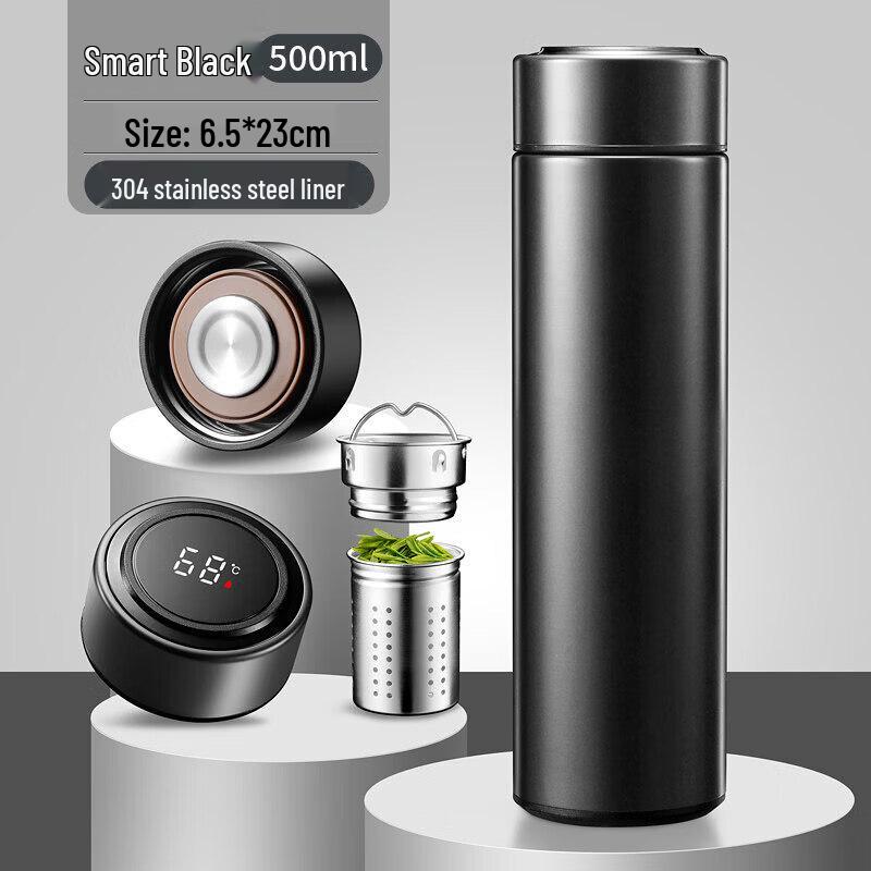Qiwei 500ml Smart 316 SS Tea Infuser Vacuum Flask