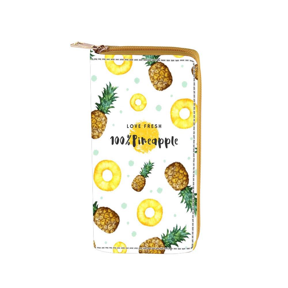 Neue Cartoon-Erdbeere lange Reißverschluss-Geldbörse, Frucht-Geldbörse