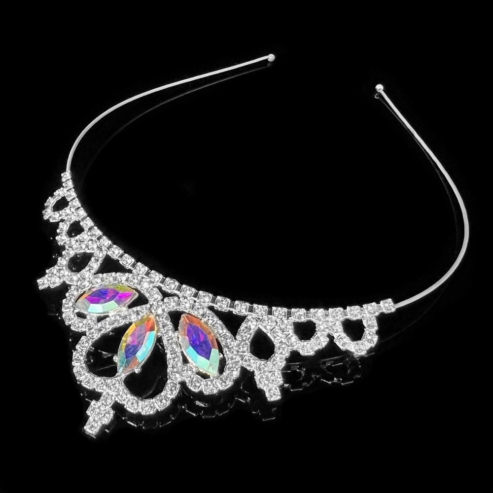 Birthday Accessories Rhinestone Tiara Hair Jewelry Princess Headband Fashion Crystal Crown