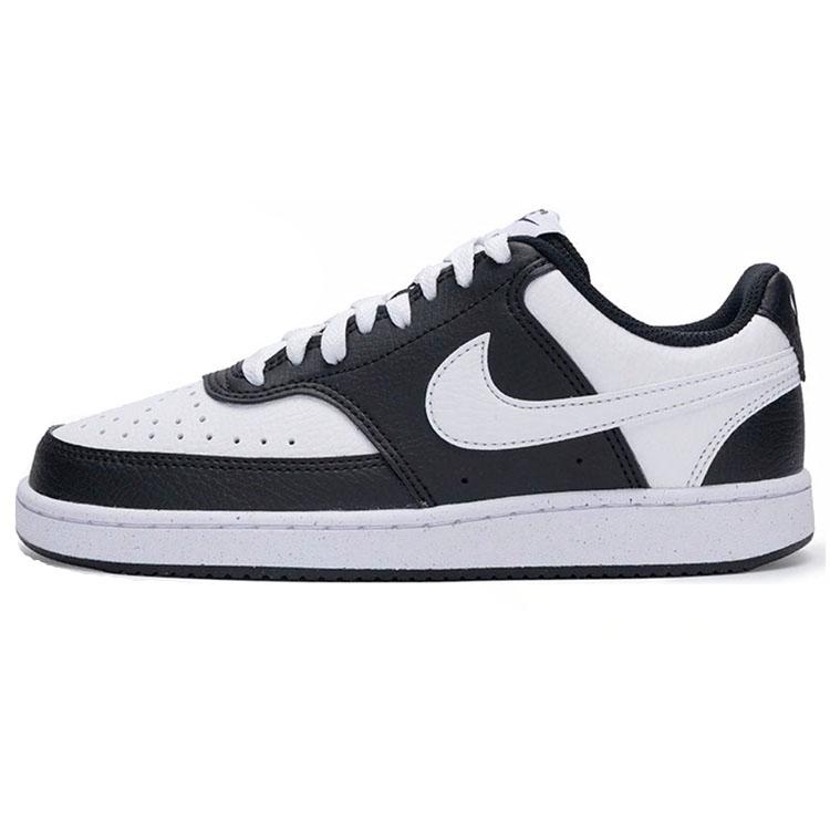 Nike Court Vision Abrasion Resistant Low top Skateboard Shoes Unisex Black White DH3158-003(Team331-)