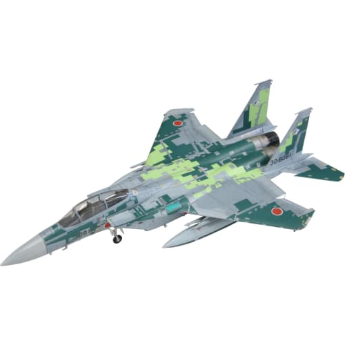 Fine Molds 1/72 Jet Aircraft Series, Japan Air Self-Defense Force F-15DJ Aggressor, Digital Camouflage, Green, Plastic Model, FK05 (Airplane)