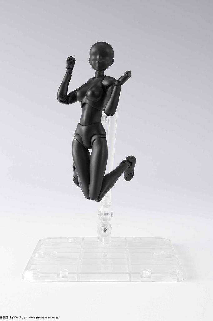 TAMASHII NATIONS DX SET 2 figurine mobile de 135 mm de couleur noire SHFiguarts Body-chan (Version solide) Environ. ABS et PVC