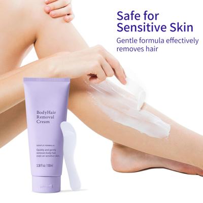 100ML Spatulalı Tüy Dökücü Krem Erkek Kadın Ağrısız Tüm Vücut Kol Bacak Koltuk Altı Bikini Özel Yüz Tüy Dökücü Tüy Dökücü Krem