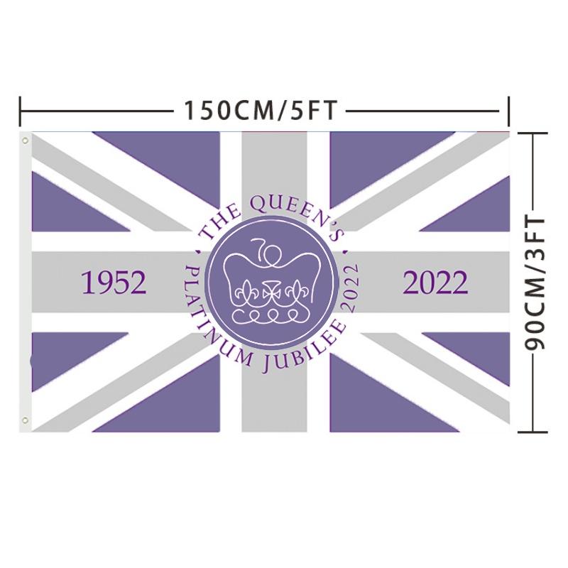 Union Jack Platinjubiläumsflagge für Britische Nationaltagsdekoration
