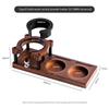 AD23-Coffee Grinder Storage Rack Wooden Coffee Tamper Holder Multi-Functional Coffee Accessories Shelf
