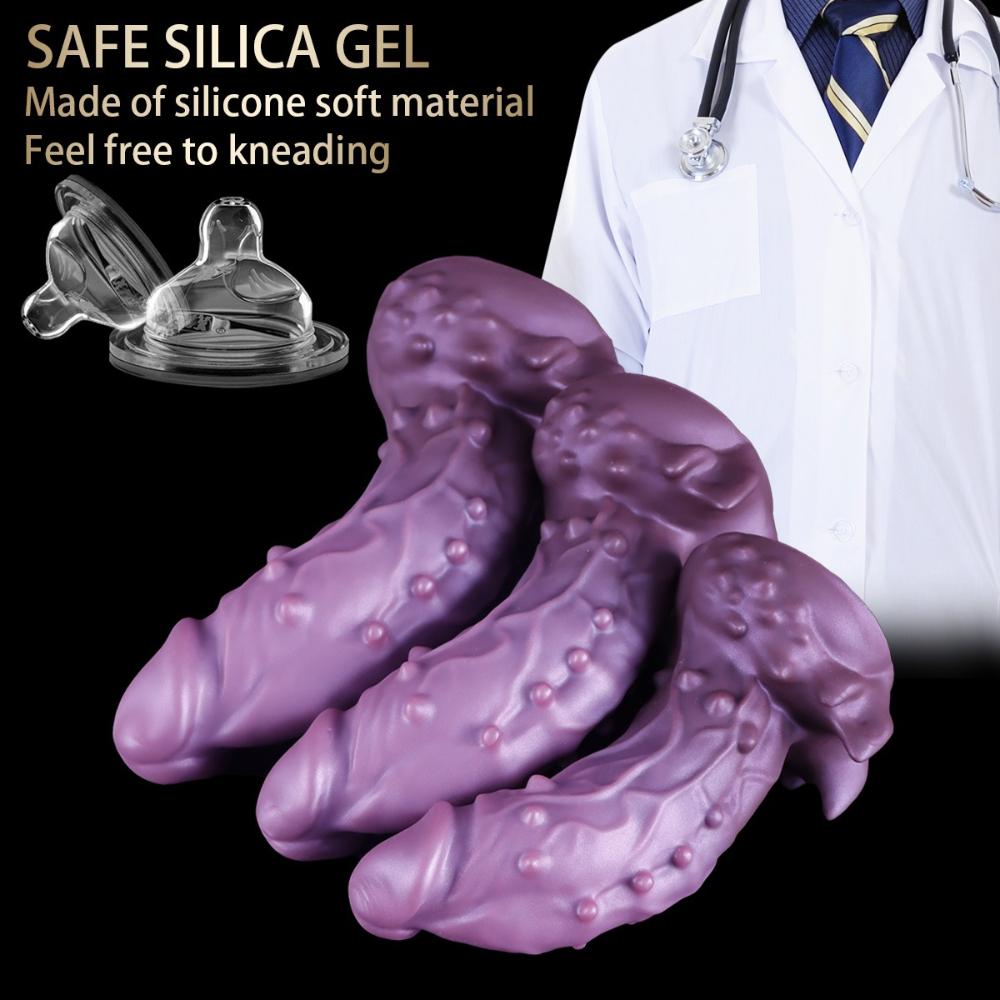 Realistic Alien Design Silicone Dildo - Liquid Silicone Adult Toy for Women, Couples Pleasure, Sensual Intimacy Enhancer