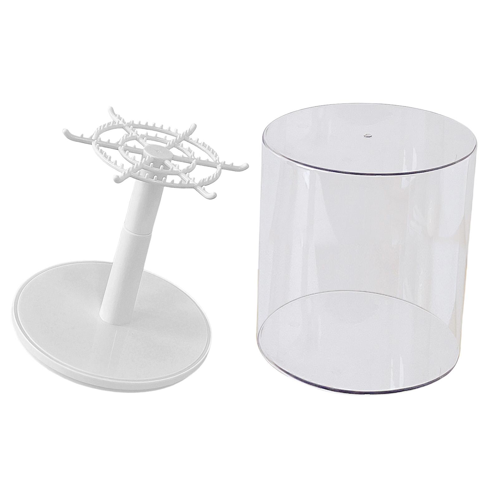 

Элегантная коробка для демонстрации кулонов Labubu, шикарная прозрачная пластиковая коробка для демонстрации кукол для защиты и демонстрации кулонов белый