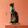 Vintage Sculpture Egyptian Cat Statue Goddess Bastet Statuette Cat God Figurine Living Room Office Desk Decoration Home Decor