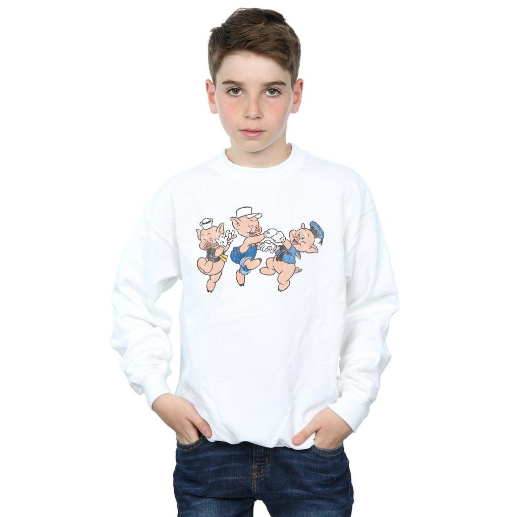 Disney Boys Three Little Pigs Having Fun Sweatshirt