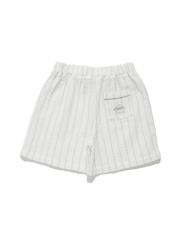 Gelato Pique Kids Striped Gauze Shorts (PKFP252466STRIPE110) (Limited Edition)