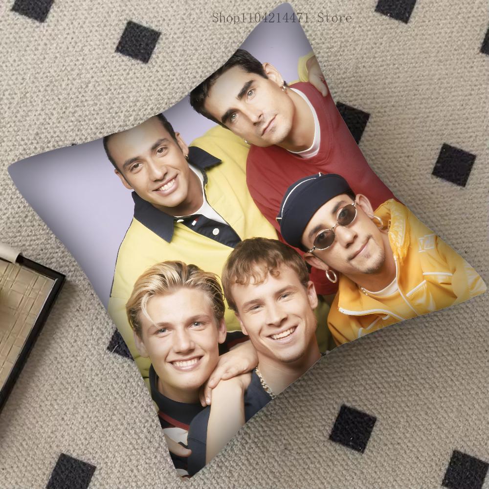 

1pc Backstreet Boys Band Pillow Case Square Pillow Bedroom Sofa Leisure Comfort Cushion Car Living Room Home Decoration 16x16Inch
