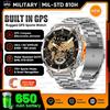 Outdoor GPS Sports Smart Watch Men Built in GPS Compass 5ATM Waterproof Bluetooth Call HD AMOLED Screen Fitness Smartwatch