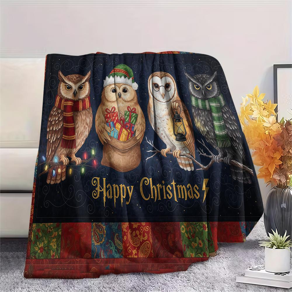1 Pezzo Coperta in Flanella con Stampa Cartone Animato, Alta Qualità Confortevole per Tutte le Stagioni, Decorazione per la Casa, Calore e Comfort, Perfetta per Regalo di Natale Compleanno