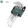SATA 9-teiliges extra langes Sechskantschlüssel-Set mit Kugelkopf