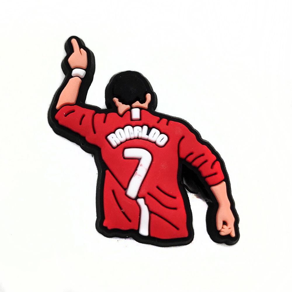 Football Crocs Charms - Soft PVC Shoe Decorations & Accessories