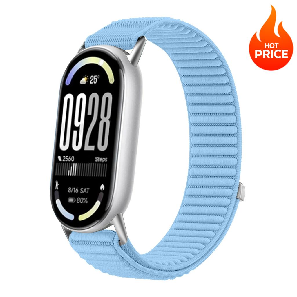 Sports Nylon Strap for Xiaomi Mi Band 10 9 8 Smart Bracelet Wristband Watchband for Mi Band 10 9 Replacement Band Accessories