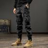 Men's Cotton Work Trousers Summer Loose Large Size Multi-Pocket Wear-Resistant Anti-Tear Work Pants Youthful Long Trousers