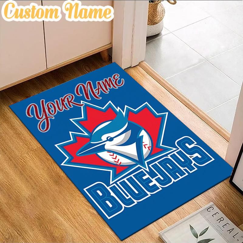 Custom Name Toronto Jays Rug, Office Rug, Chair Rug, Carpet for Living Rooms, Doormat Game Rug Home Decor Christmas Gifts