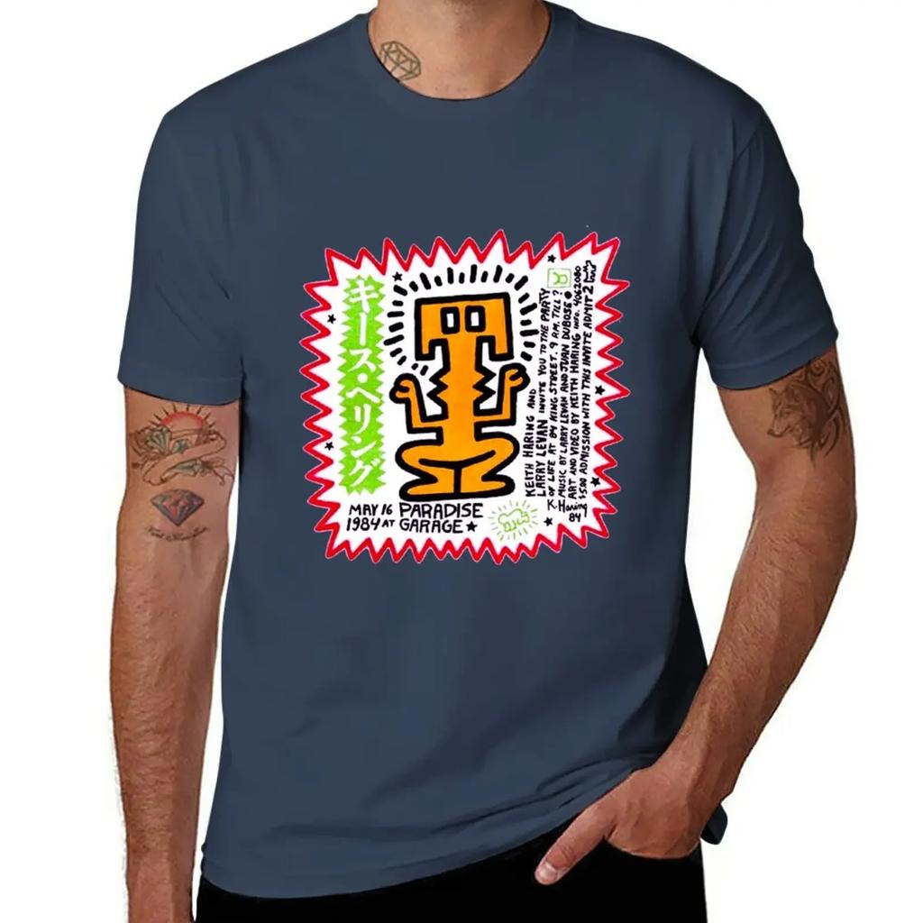 PARADISE GARAGE LARRY LEVAN PARTY OF LIFE FLIER T-Shirt vintage clothes boys whites mens graphic t-shirts anime