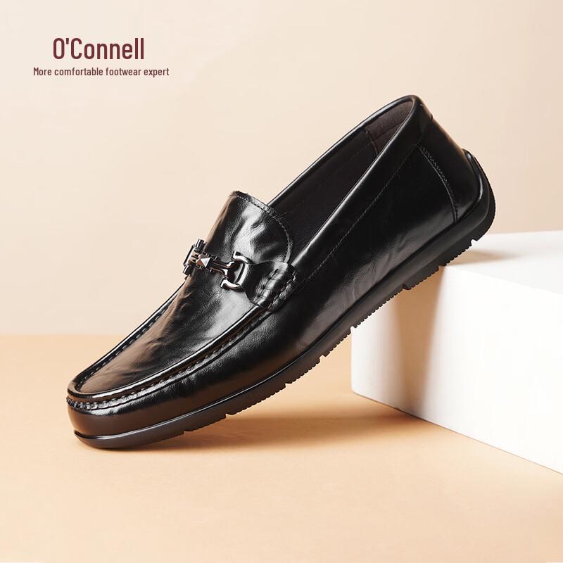 Aokang Men s Business Casual Slip-On Leather Moccasin 40