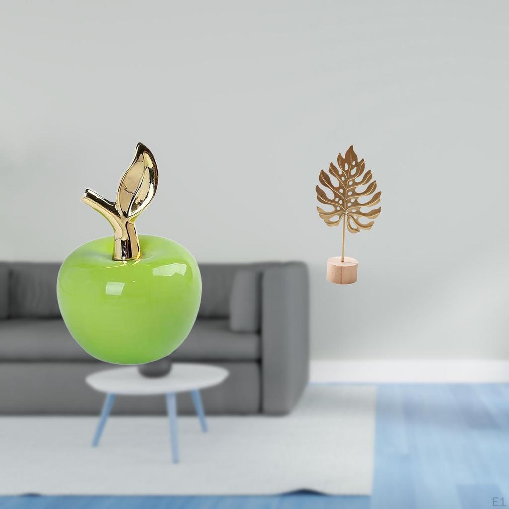 Ceramic Sculpture Ornament Abstract Figurine Fruit Shaped Artwork for Home Cafe Study Room Table
