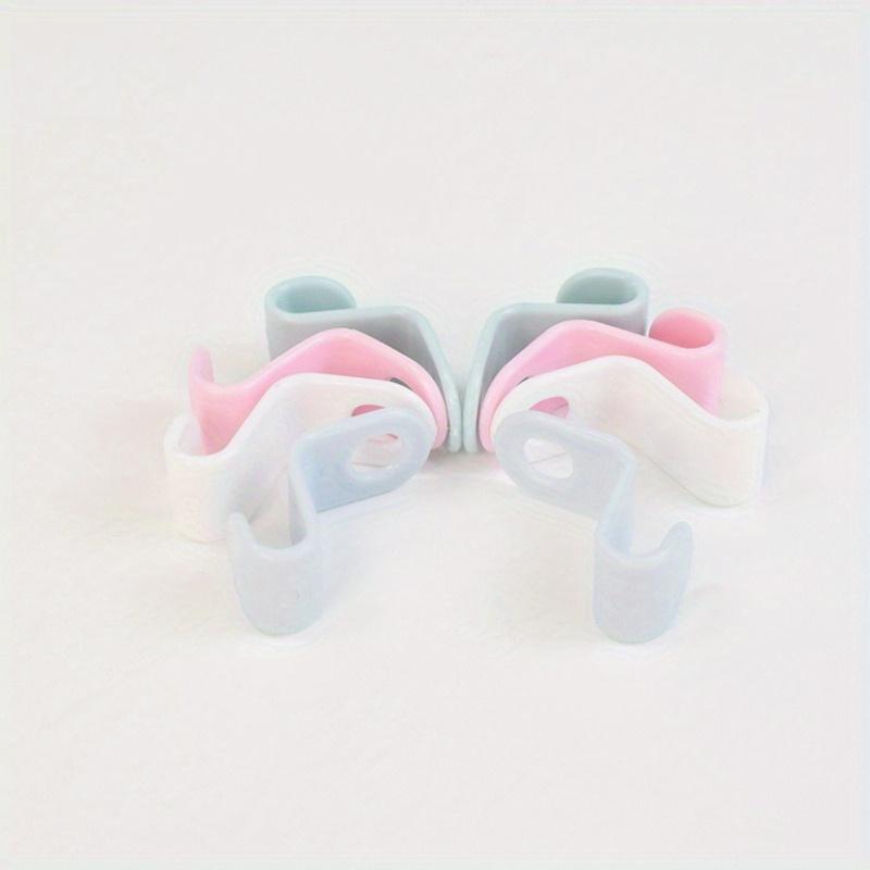 20/40pcs Hanger Connection Hook S-shaped Thickened Plastic Storage Space Saves Multi-layer Cabinet Hanger Color Mixing