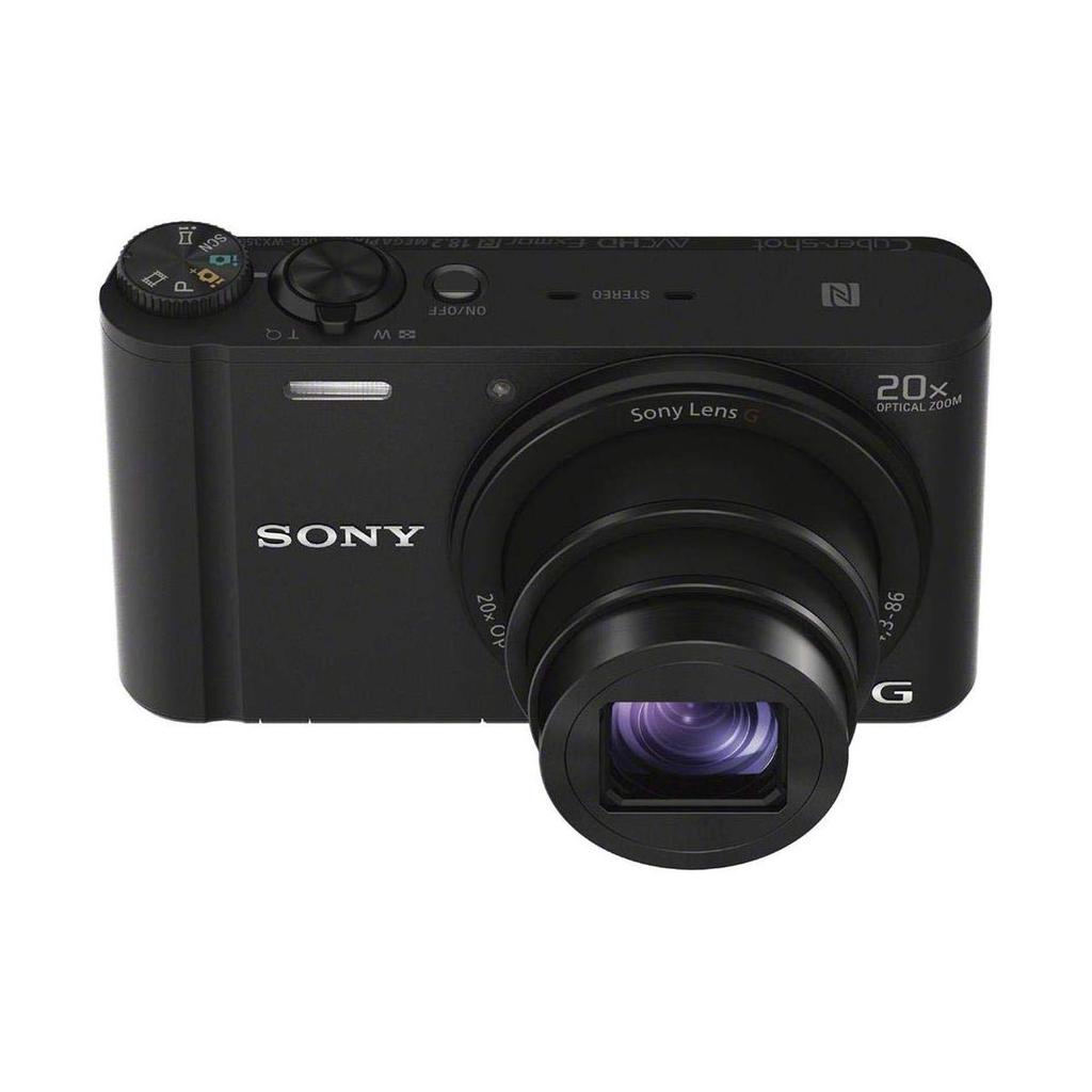 SONY WX350 Digital 20x Optical Black Cyber-shot Camera, Zoom, (DSC-WX350-B)