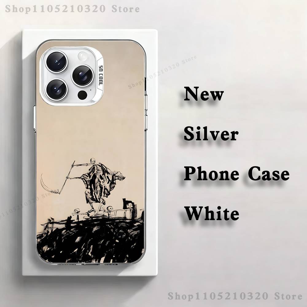 

A-Avenged Sevenfold Phone Case For iPhone 17,16,15,14,13,12,11,Mini,Pro,E,MAX White Matte Silicone Whtie Cover iPhone12PRO