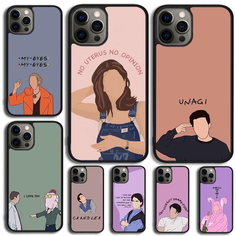 Friends TV Show Characters Phone Case For iPhone 17 Air 15 16e 14 13 Pro Max Coque 12 11 Pro Max PLUS cover