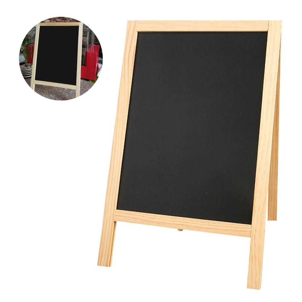 30*19cm A Frame Double Sided Chalkboard Wooden Mini Board Activity Sign Wedding Message Sign